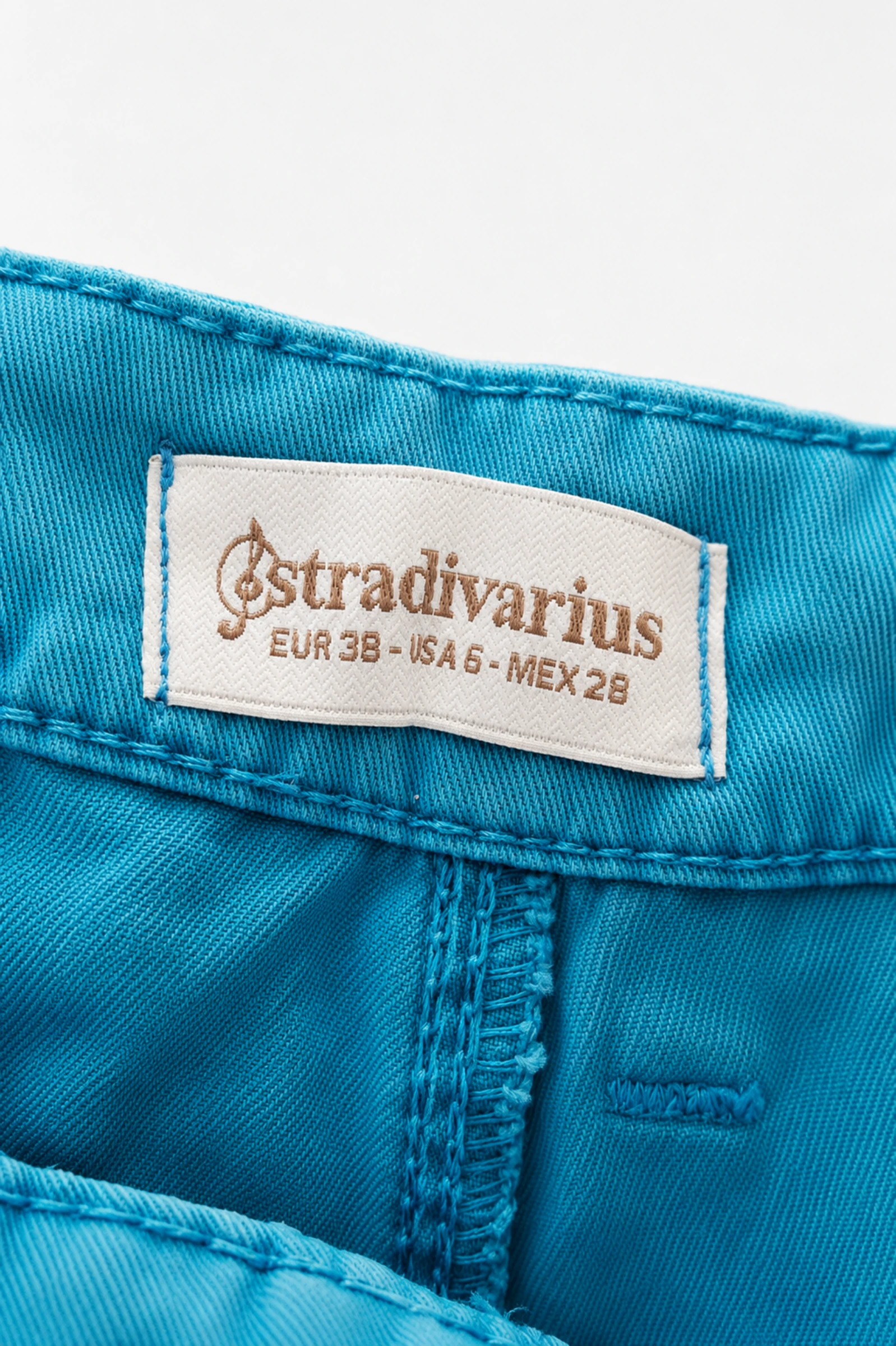 Short vaquero Stradivarius y2k turquesa – Talla 38 – photo 3